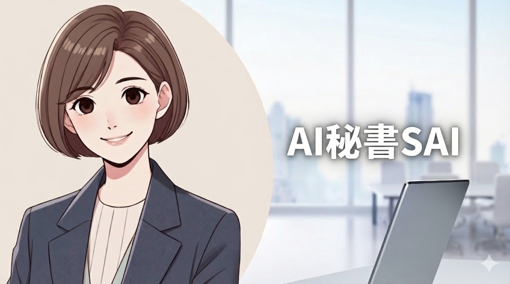 AI秘書SAI - ビジネスパーソンをサポートする仮想秘書システムのメインビジュアル